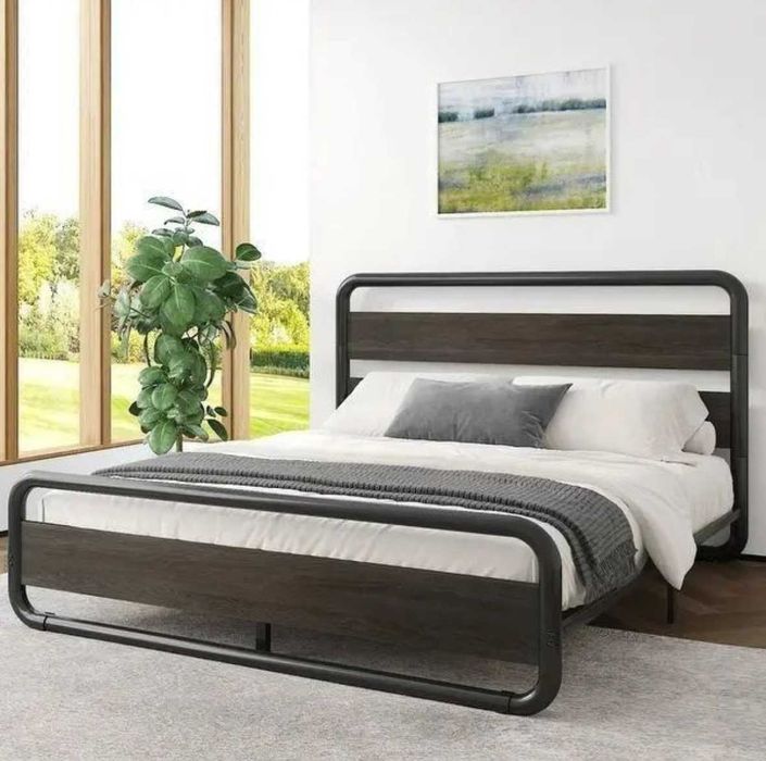 [ Металл Кровать/Прочный/Первый Рук/Оптом.Рассрочка/Современный]