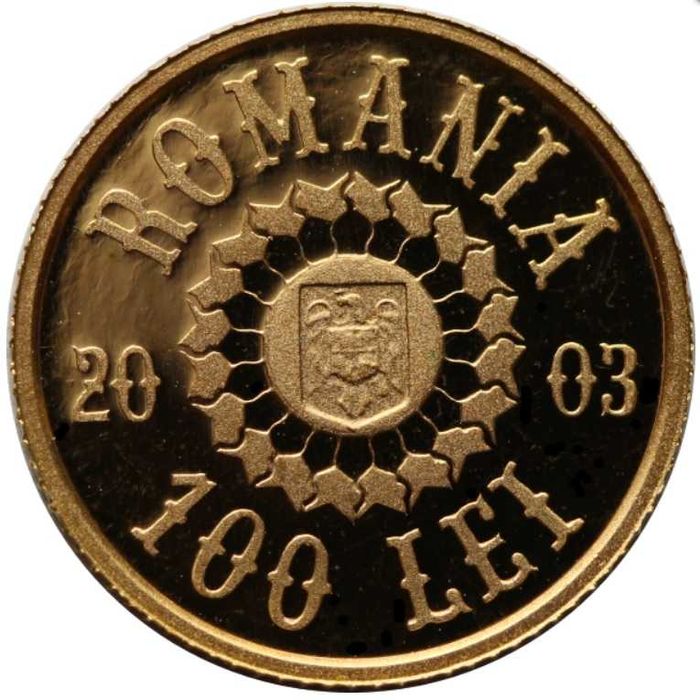 Moneda istoria aurului BNR Vulturul de la Apahida, gradata NGC PF 69