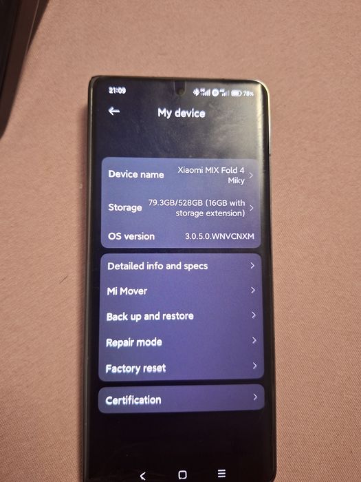 Vand Xiaomi Mix  Fold 4