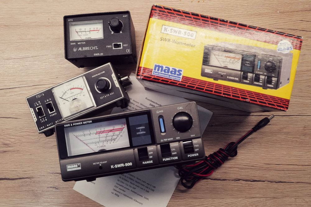 radioamatori SWR Power mwter Albrecht swr20 Monacor fsi-4 antena