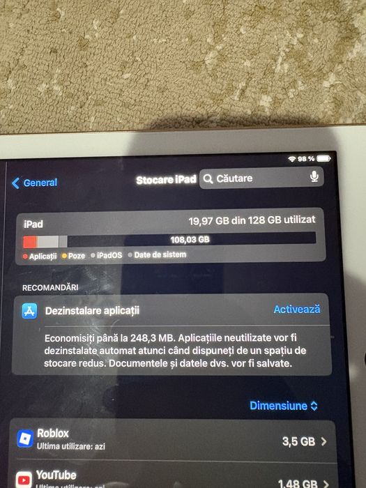 Ipad 6,128 gb,stare excelenta