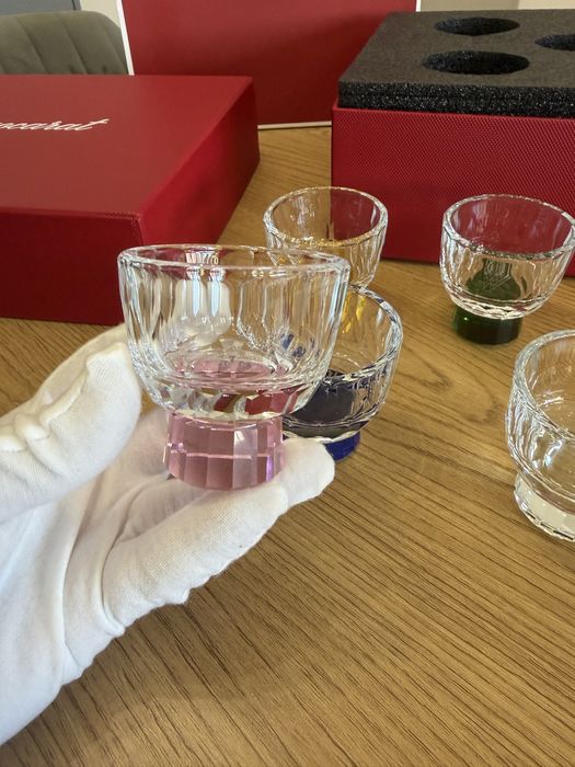 Baccarat Mille Nuits clear crystal shot glasses чаши за шотове