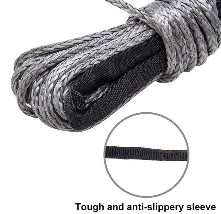 Sufa cablu plasma sintetica troliu auto 28mx10mm si carlic