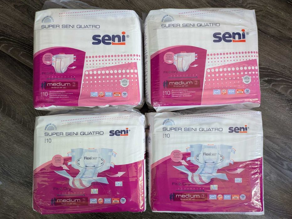 Scutece premium adulti: Super Seni Quatro, Flexi 360 - marime M, zi si noapte