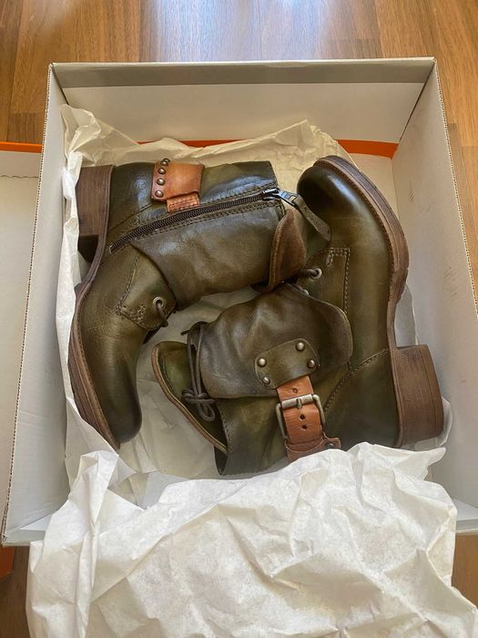 Боти естествена кожа Orange Label