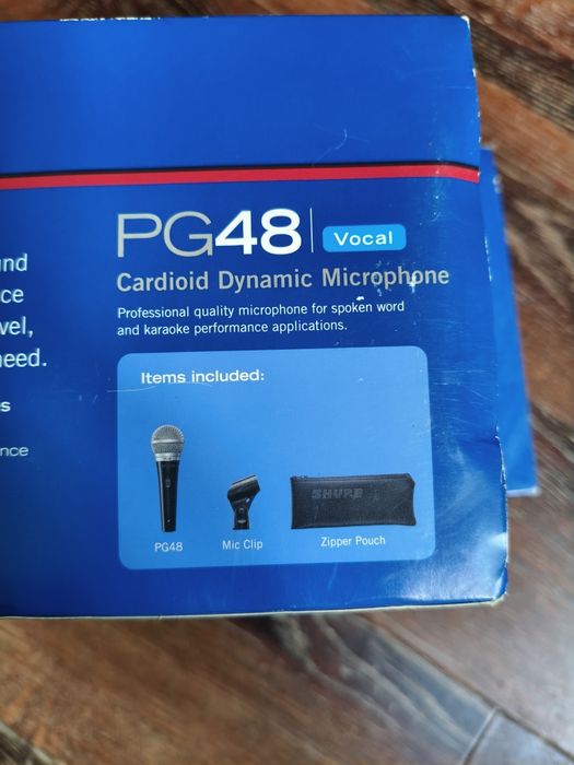 Shure PG48 Cardiod микрофон