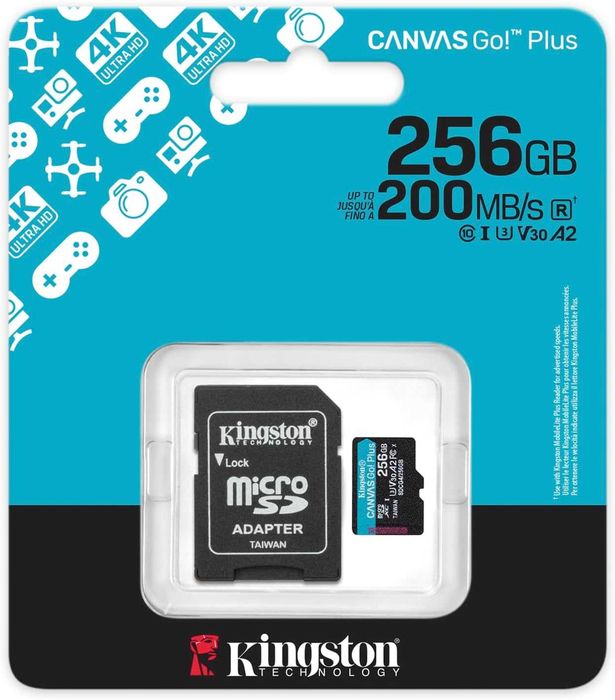 Карта памет Kingston Canvas Go Plus 256GB microSDXC