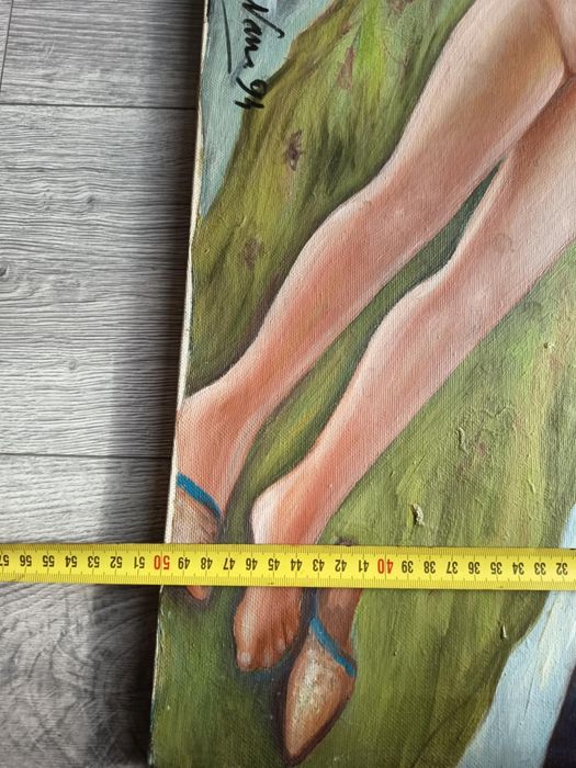 Tablou Vechi Nud Original Fernando Severini Cu Ceritifact