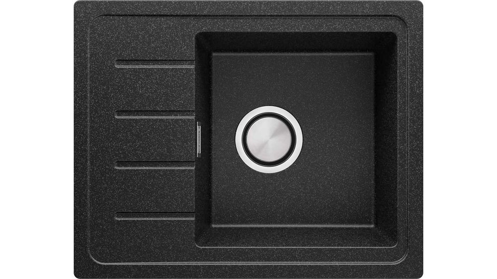 Кухненска Мивка от Гранит  Копенхаген Easy 440 x 550 - Графит