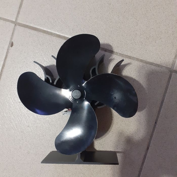 Вентилатор за камина с 4 перки, 70 до 350°C