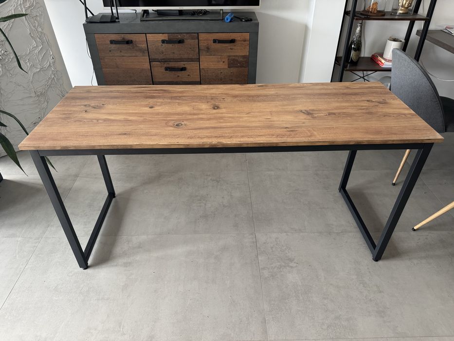 Birou din lemn cadru metalic