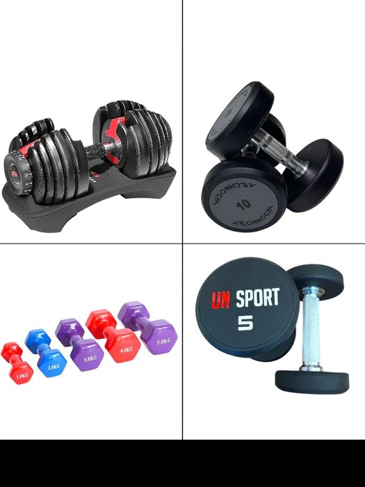 Гантел резиновый никелний разборный