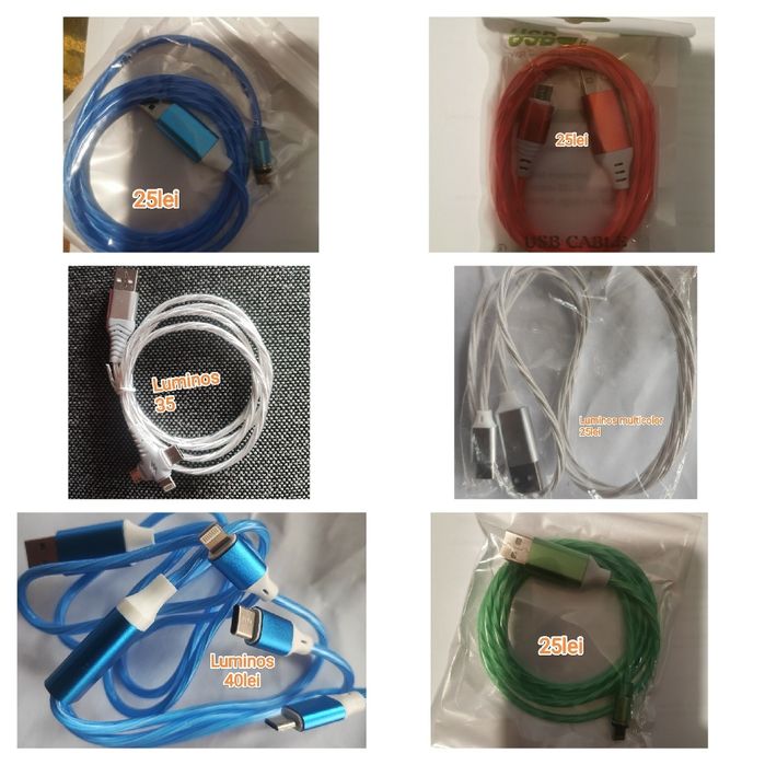 Încărcătoare iPhone samsung cabluri de încărcare fastcharging auto