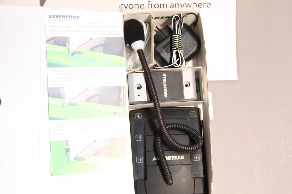 STELBERRY S-400 mijoz-kassir interkomi kassir va mijoz o’rtasida ovoz