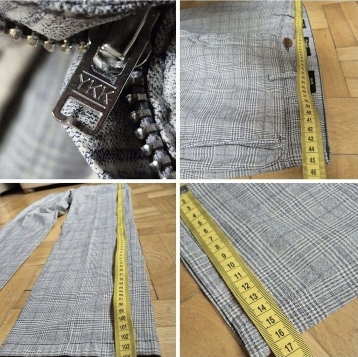 Pantaloni bărbați Alberto, Model ROB Cool Check, Slim Fit, W34/L32