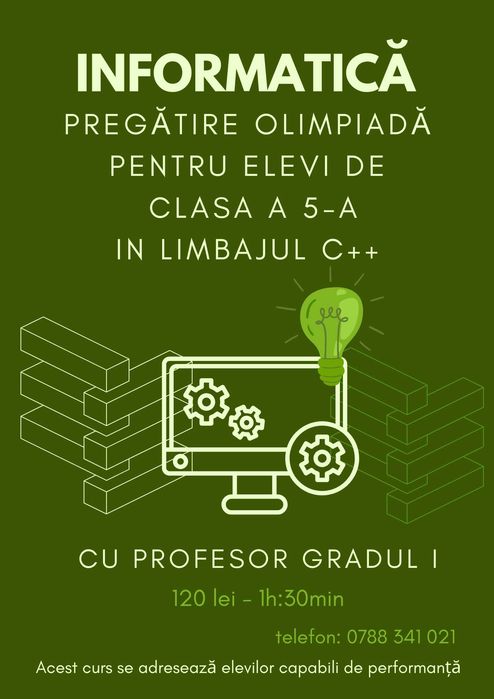 Meditații online la informatică pentru elevi de liceu și gimnaziu