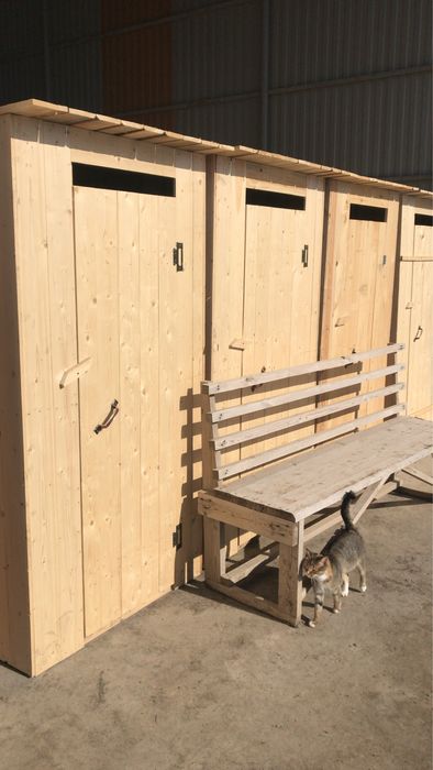 Туалет уличный деревянный