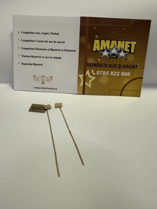 Cercei cu lant (vl) star amanet