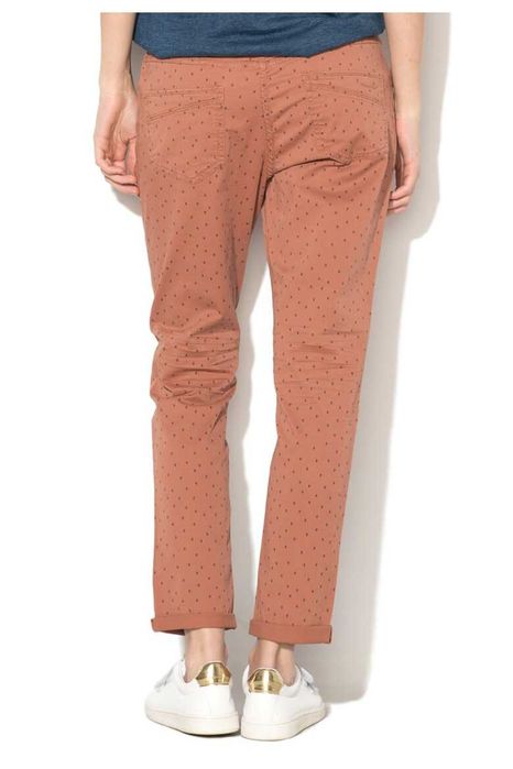 EDC by Esprit - Панталон Чино - Керемидено червен със ситен десен, XS