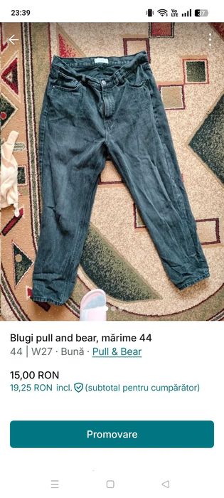 Blugi dama pull and bear mărime 44