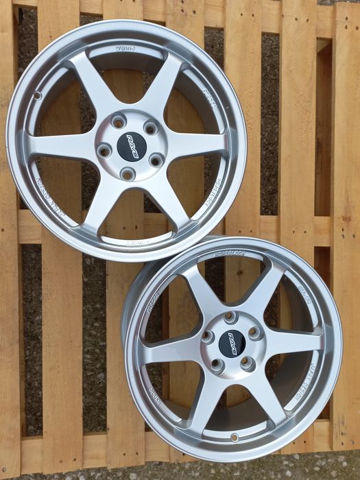 17"Rays T37 Volk Racing Silver 5х114.3 Чисто Нови 7.5ж ет35 Honda Mits