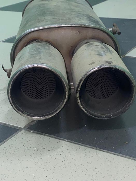 Двойной глушитель на w210