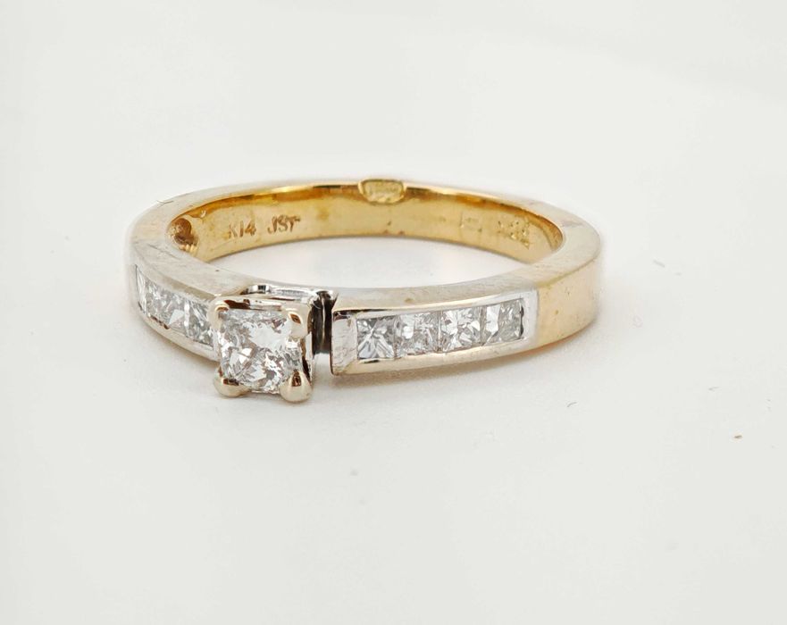 Inel aur 14kcu diamante 0.75ct