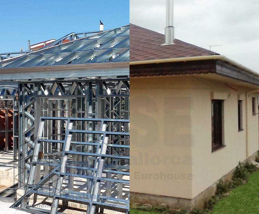 КРЕДИТ- Бунгала, Къщи, Сглобяеми къщи, Преместваеми 53м2