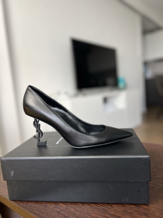 Pantofi YSL Opyum lambskin marime 40.5 toc 8.5 cm