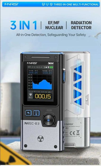 FNIRSI GC-03 3‑в‑1 измеритель безопасности окружающей среды NR/EF/MF