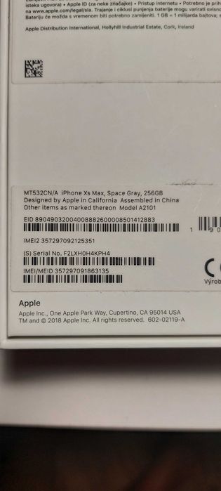 iPhone XS MAX 256gb