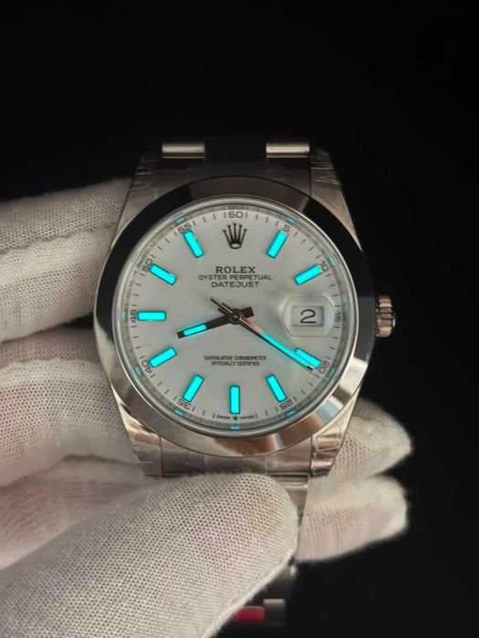 rolex datejust 41mm бял циферблат
