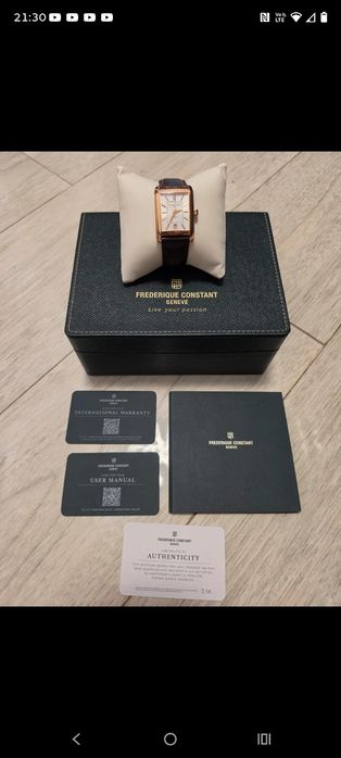 Frederique Constant Classics Carrée Automatic — full set