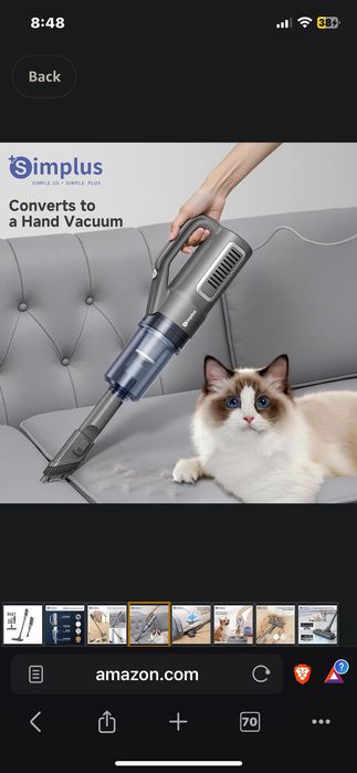 Вертикальный пылесос чангютгич simplus