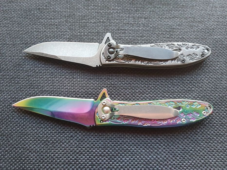 Джобен сгъваем нож с гравирана дръжка елен,2952