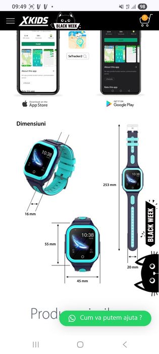 Ceas smartwatch GPS  nou