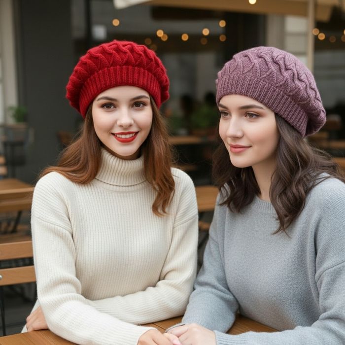 Модерен дамски барет за зимата – Удобство и френски стил