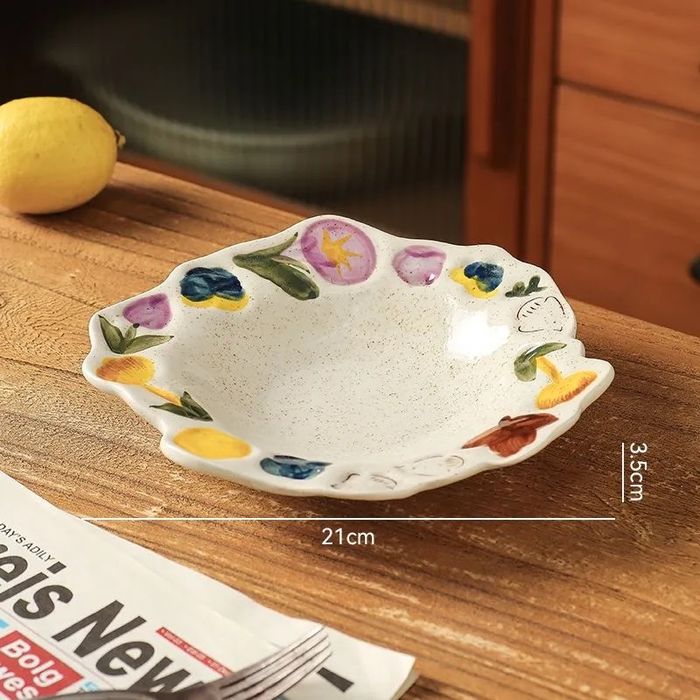 Hand-painted ceramic tableware