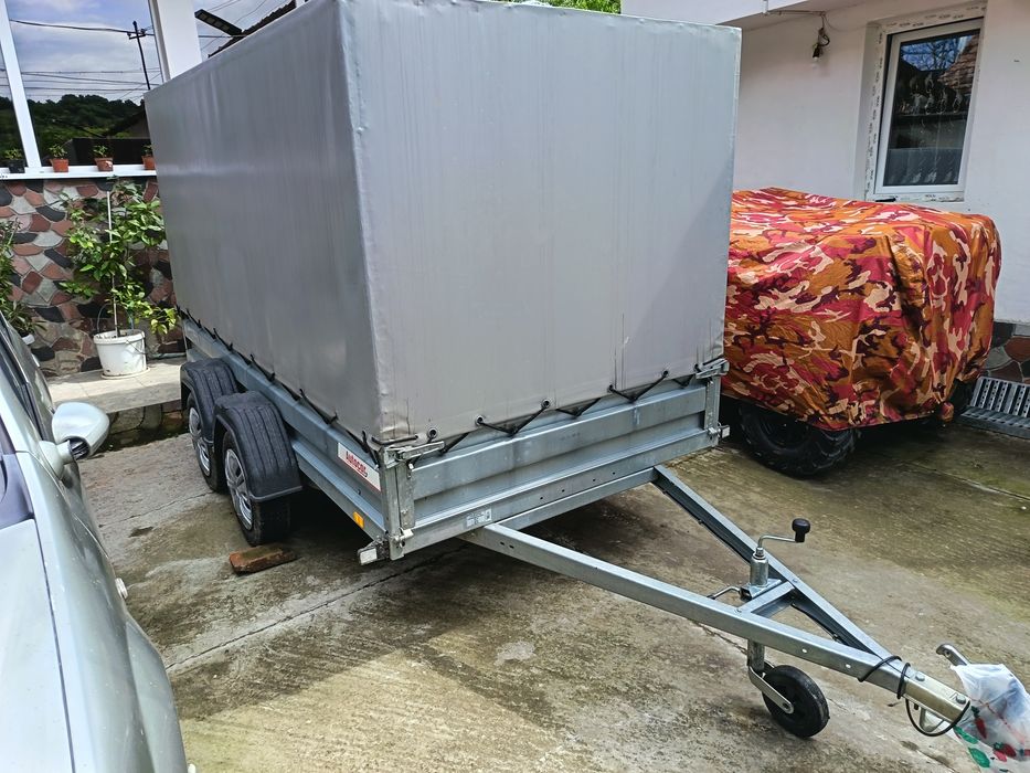 Remorca dublu ax, 300Lx150lx150h, 750kg