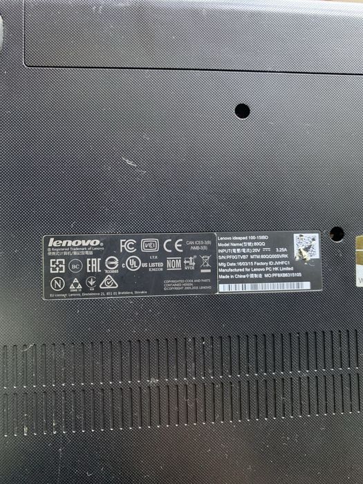 Lenovo ideapad 100-15ibd. 80QQ
