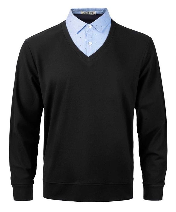 Pulover 2 in unu, cu guler camasa nou!!