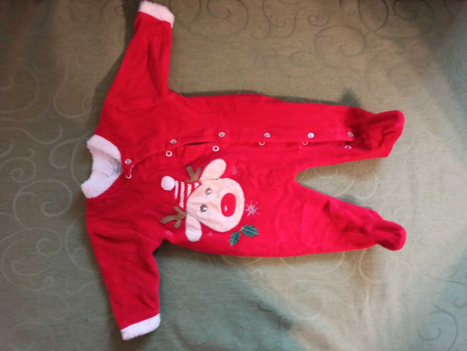 Коледен гащеризон костюм за бебе