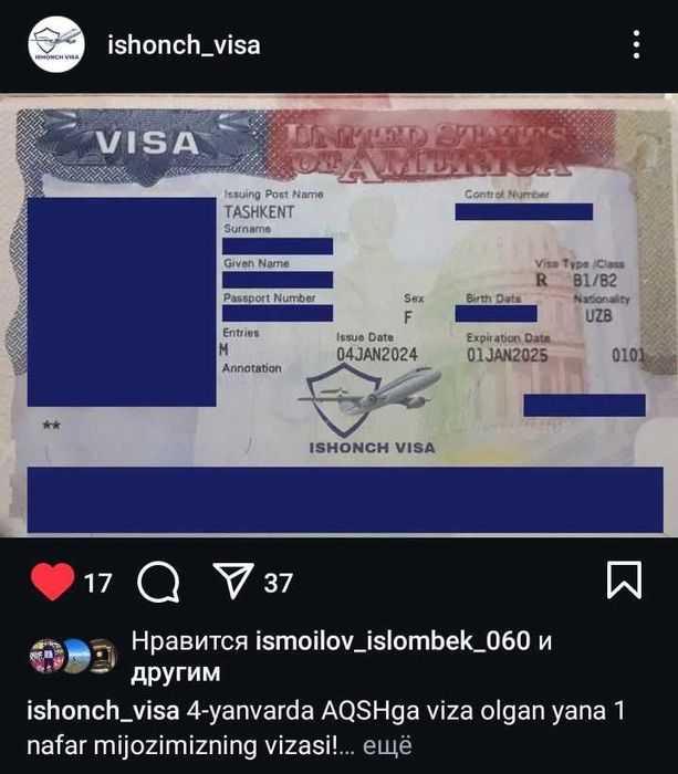 Diyor Viza — IShonchli va Professional Viza Xizmati