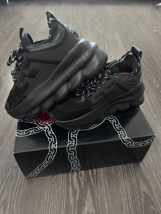 Adidasi Versace Chain Reaction l Produs NOU Premium din Piele la Cutie