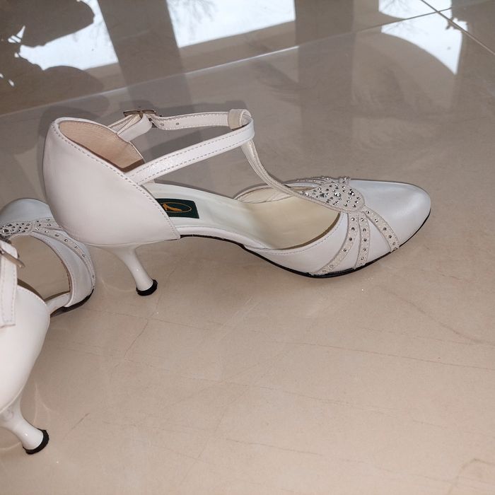 Pantofi mireasa cu cristale, marime 37