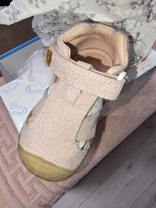 Marimea 19 Sandale copii fete din textil Biomecanics