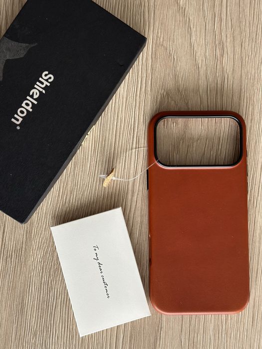 Husă iPhone 17 Pro Max din piele naturală, MagSafe – Shieldon