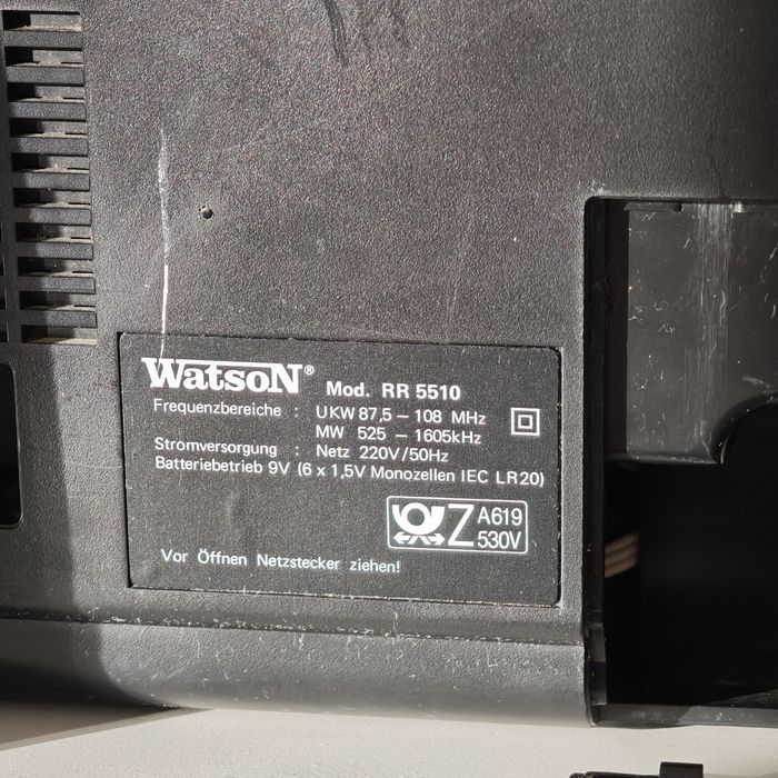 Двукасетъчен стерео радиокасетофон Watson Mod. RR 5510