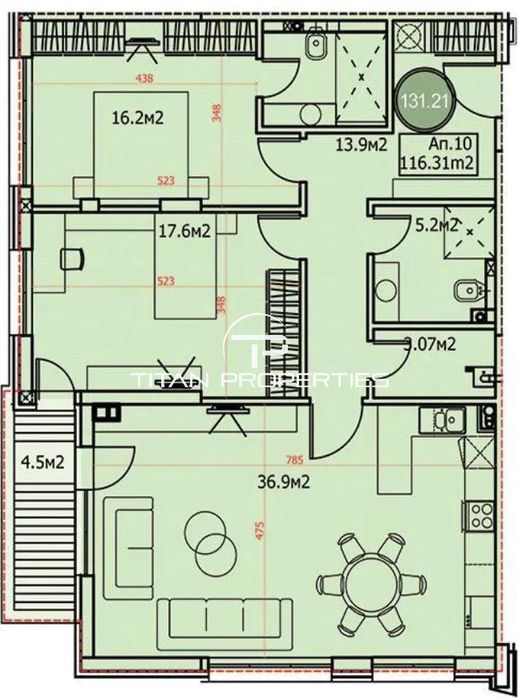 Тристаен за продажба в кв.Драгалевци