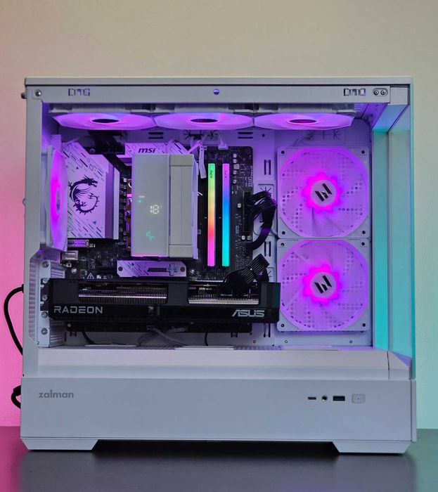 Ryzen 5-7500F/RX 9060XT 16GB/RAM 32GB/SSD 1TB/Чисто Нов+Гаранция